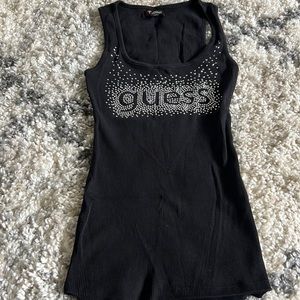 Guess black tank top